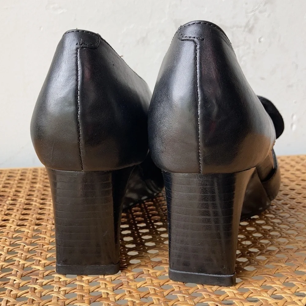 Earthies Bristol Leather Wedge Mary Janes